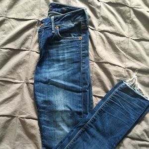 Lucky Brand Lolita skinny jeans, frayed hem